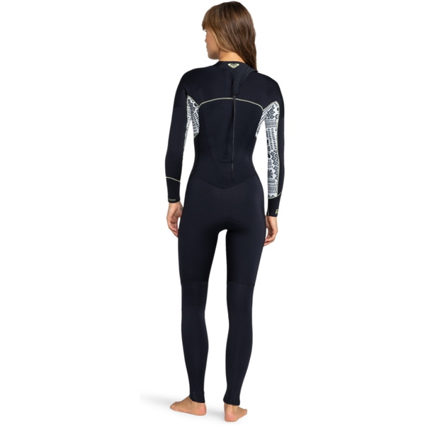 2025 Roxy Womens Swell Series 4/3mm Back Zip Wetsuit ERJW103124 - Egret Mo Rockin Vibes